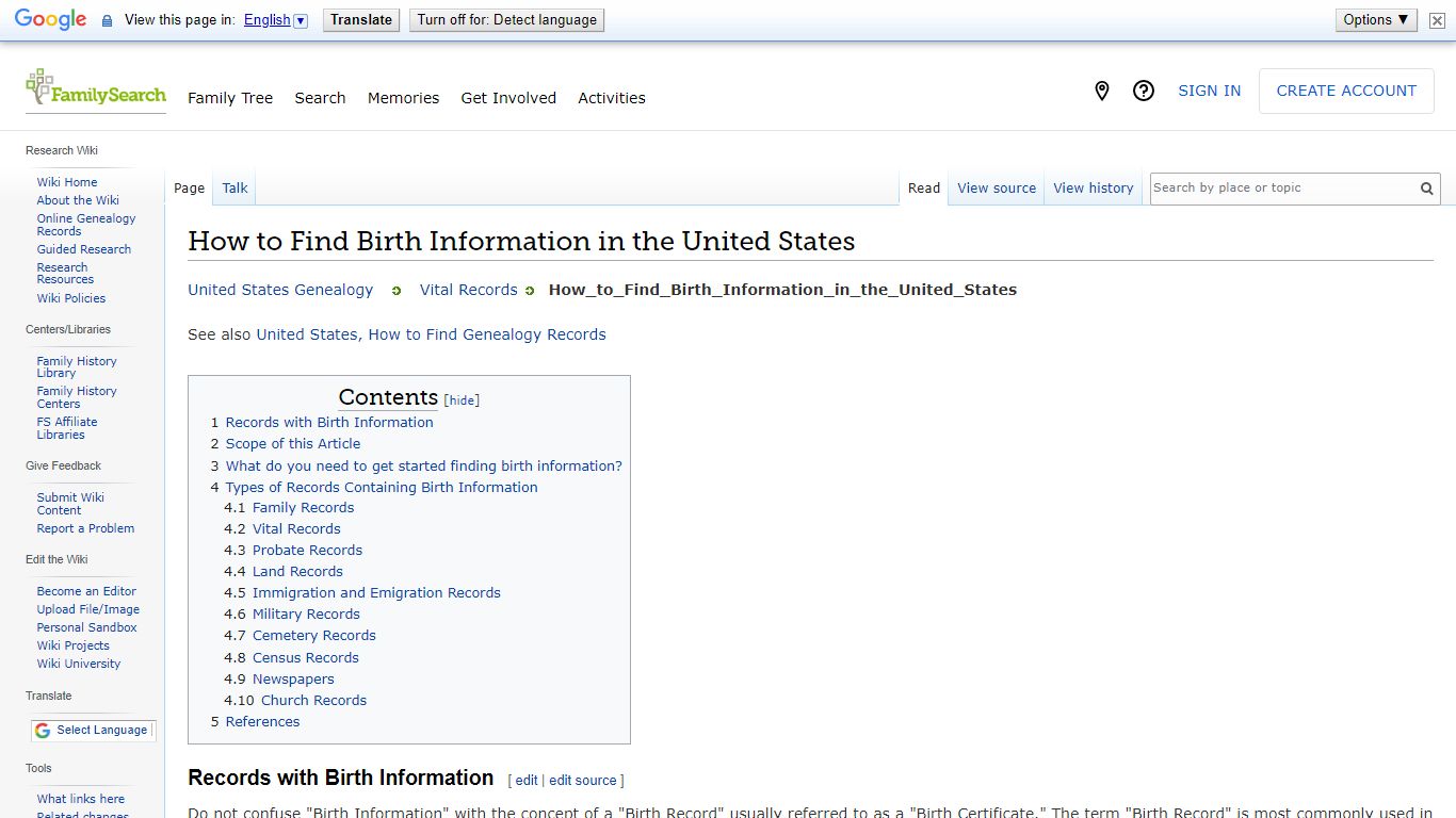 How to Find Birth Information in the United States
